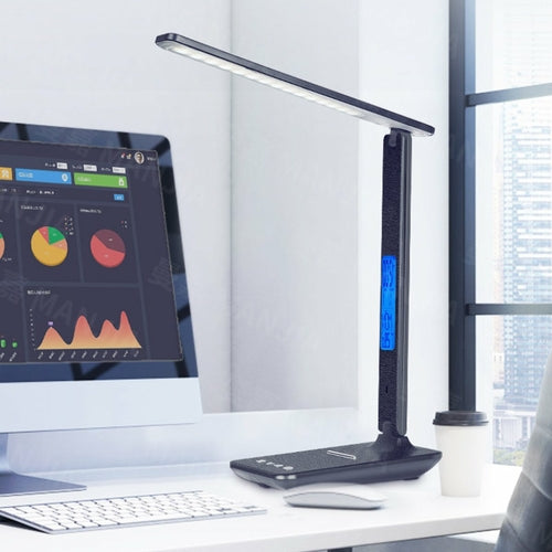 3-in-1 Desk Lamp with Wireless Charger & Clock