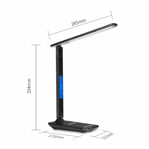 3-in-1 Desk Lamp with Wireless Charger & Clock